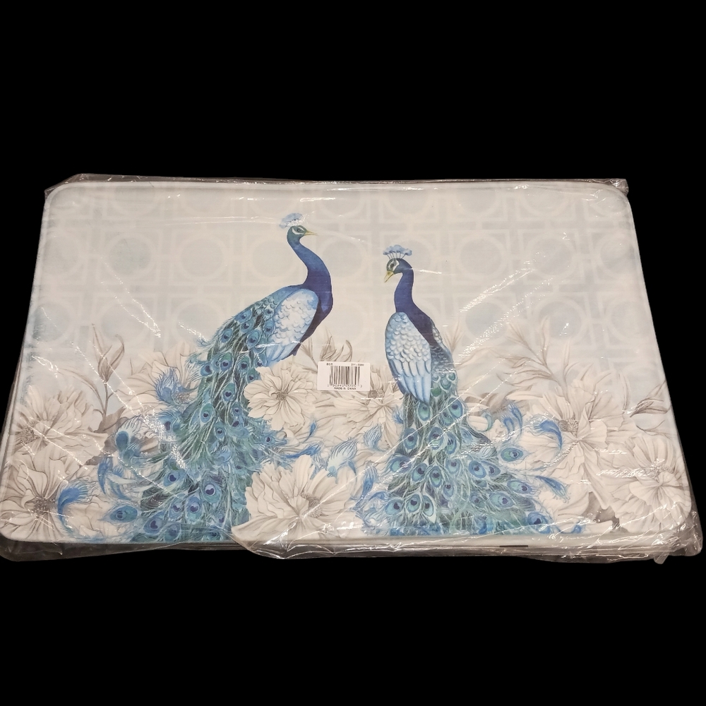 Peacock Bath Rug - Picture 9 of 11